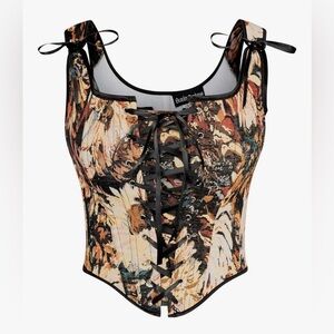 Renaissance Corset Pirate Bustier Top Bodice Bodyshaper